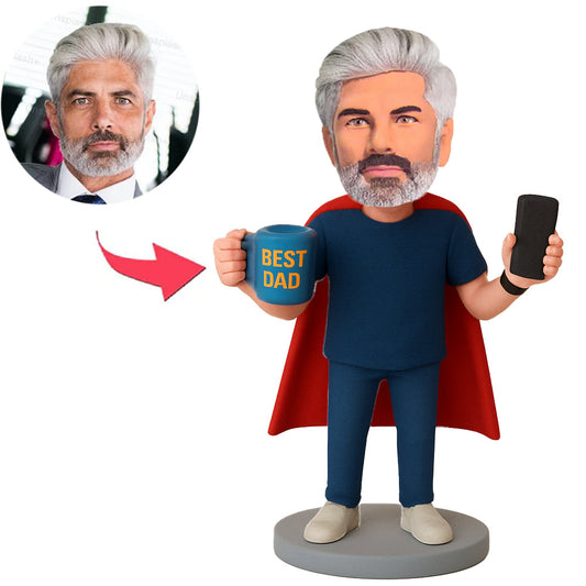 Bester Papa Lässiger Mann Benutzerdefinierte Wackelköpfe