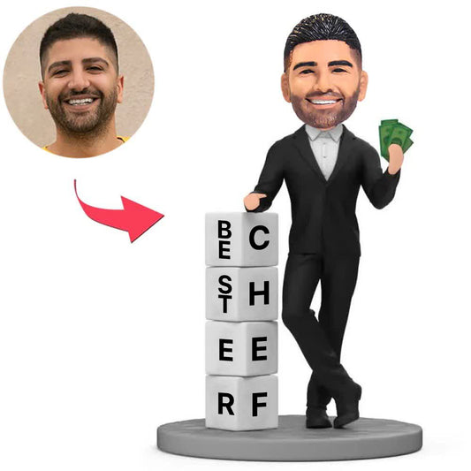 Chef mit Banknoten Benutzerdefinierte Bobbleheads