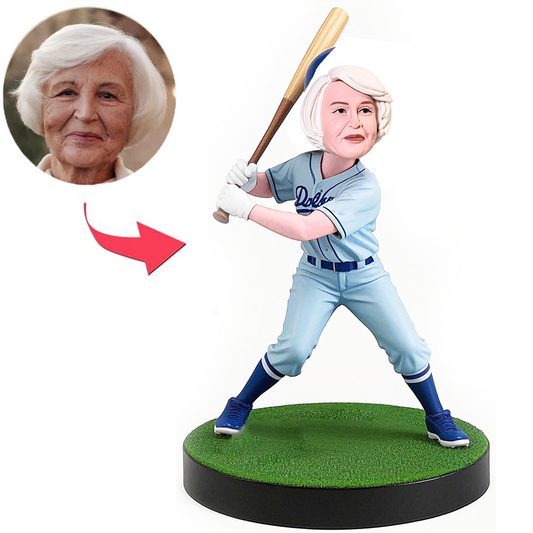 Mom Baseballspieler Dodgers Benutzerdefinierte Wackelkopfs