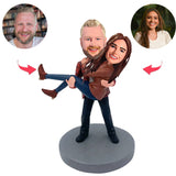 Prinzessin-Umarmungspaar Kundenspezifische Bobbleheads addieren Text