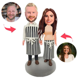 Kochpaar Kundenspezifische Bobbleheads addieren Text