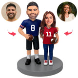 Fußball-Paar-Spieler Kundenspezifische Bobbleheads