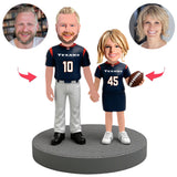 Houston Texans Football-Paar-Spieler Kundenspezifische Bobbleheads