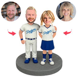 LA Dodgers Baseball-Fans Paar Kundenspezifische Bobbleheads