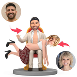 Humorvolles Paar klatscht auf den Hintern Kundenspezifische Bobbleheads