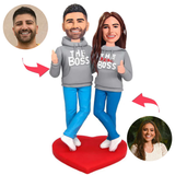 Chef und echtes Chef-Paar Kundenspezifische Bobbleheads