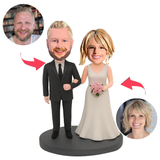 Hochzeitspaar Bewahrte Erinnerungen Benutzerdefinierte Bobbleheads