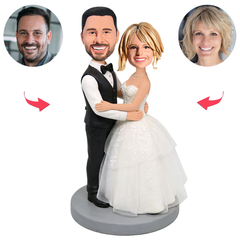 Warme und gemütliche Paarhochzeit Benutzerdefinierte Bobbleheads