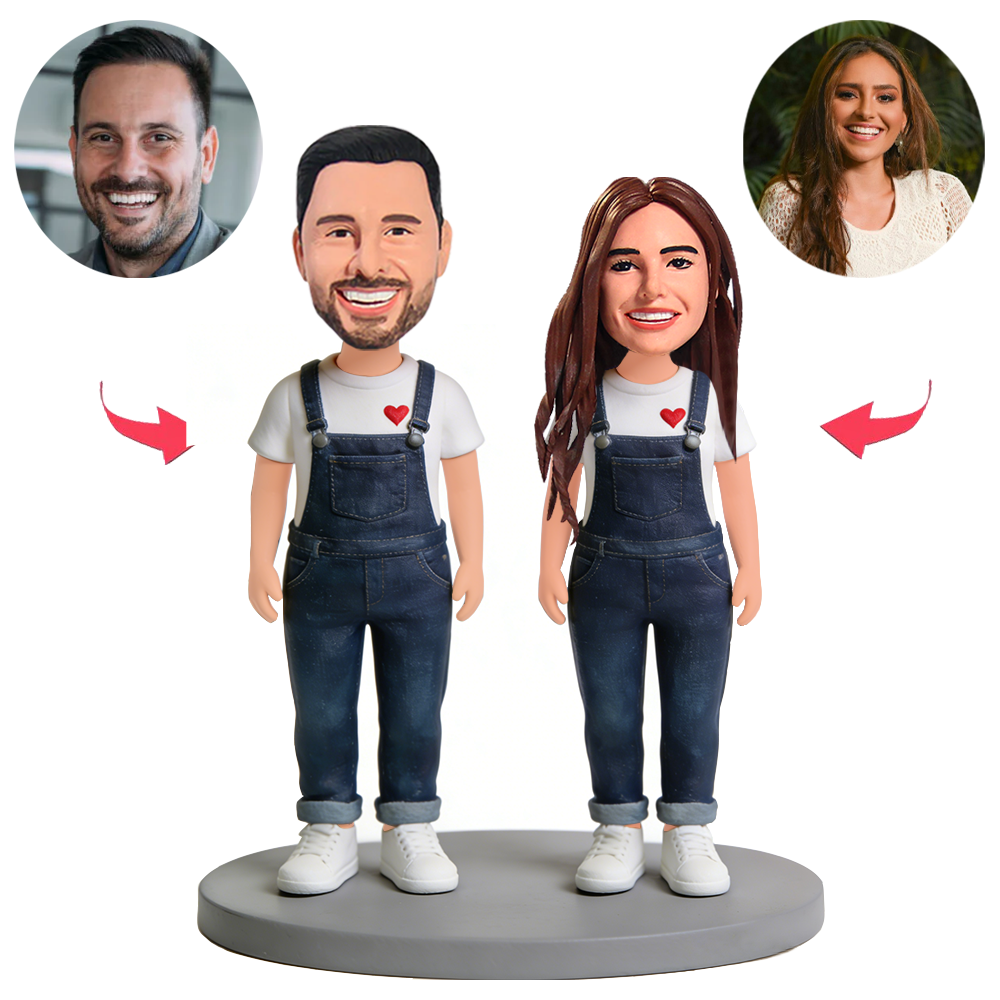 Partner-Overalls Benutzerdefinierte Bobbleheads