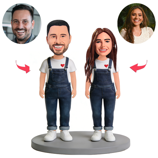 Partner-Overalls Benutzerdefinierte Bobbleheads