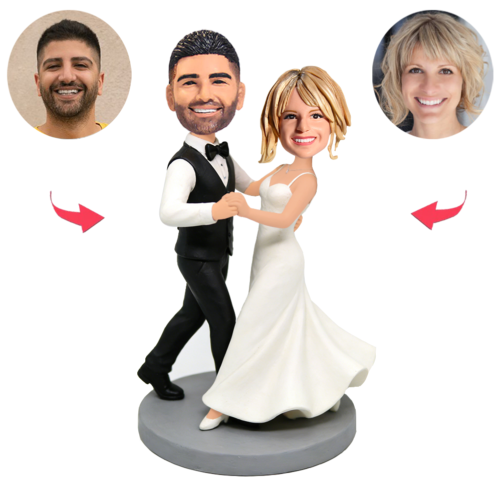 Tanzpaare mit perfekter Chemie Benutzerdefinierte Bobbleheads