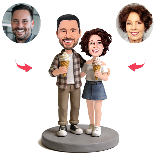 Eiscreme-Paar Benutzerdefinierte Bobbleheads