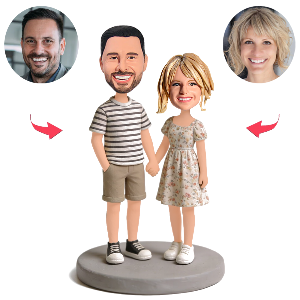 Einfaches Paar Benutzerdefinierte Bobbleheads