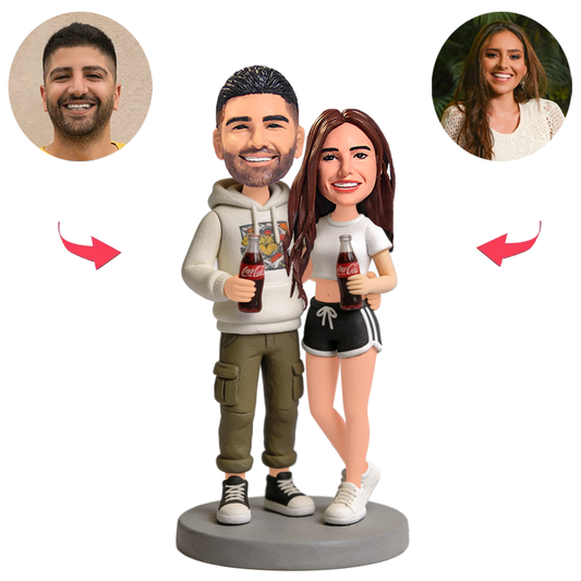 Sportpaare mit Cola Benutzerdefinierte Bobbleheads