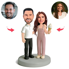 Liebespaar mit Eiscreme Benutzerdefinierte Bobbleheads