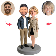 Stilvolle und dennoch lässige Paare Benutzerdefinierte Bobbleheads