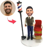 Oberfriseur Kundenspezifische Bobbleheads mit eingraviertem Text
