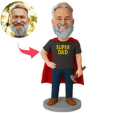 Super Papa mit Hammer Benutzerdefinierte Wackelköpfe