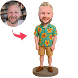 Mann im Blumenhemd Benutzerdefinierte Bobbleheads