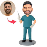 Arzt mit Skalpell Benutzerdefinierte Bobbleheads