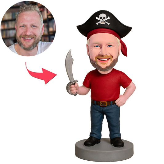 Pirat mit Messer Benutzerdefinierte Bobbleheads