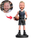 Mann in schwarzem Basketball Trikot Benutzerdefinierte Bobbleheads