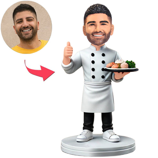 Koch mit Daumen hoch Benutzerdefinierte Bobbleheads
