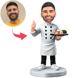 Koch mit Daumen hoch Benutzerdefinierte Bobbleheads