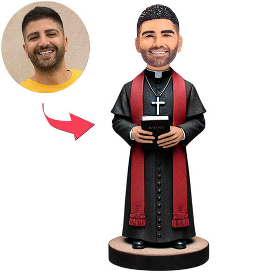 Priester in schwarzem Anzug Benutzerdefinierte Bobbleheads
