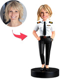 Weiblicher Kapitän Benutzerdefinierte Bobbleheads