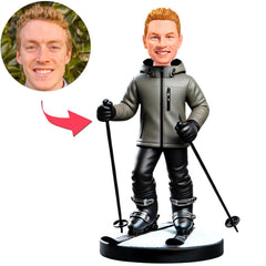 Cooler männlicher Skifahrer Benutzerdefinierte Bobbleheads