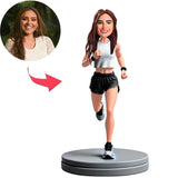Laufende Frau Benutzerdefinierte Bobbleheads