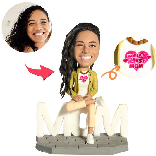 Weltbeste Mutter Kundenspezifische Bobbleheads mit eingraviertem Text
