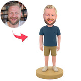 Mann in Khaki Shorts Benutzerdefinierte Bobbleheads
