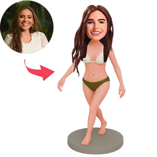 Frau im Bikini Benutzerdefinierte Bobbleheads
