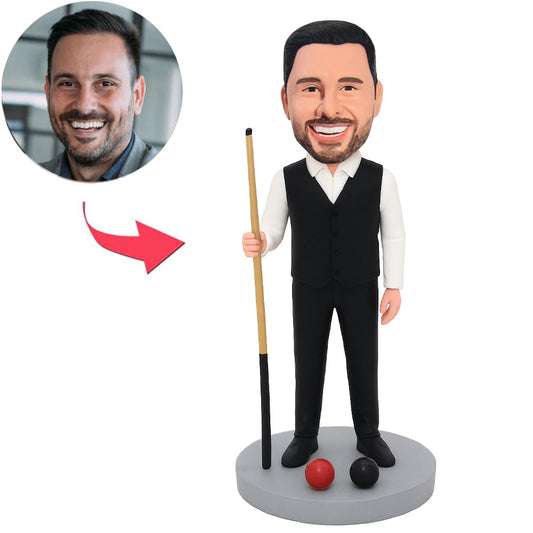 Snooker Spieler Benutzerdefinierte Bobbleheads