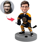 Boston Bruins Eishockeyspieler in schwarzem Trikot Benutzerdefinierte Bobbleheads