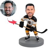 Boston Bruins Eishockeyspieler in weißem Trikot Benutzerdefinierte Bobbleheads