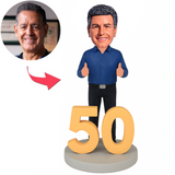 Geburtstagsgeschenk Zum 50 Geburtstag Benutzerdefinierte Bobbleheads