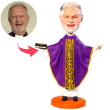 Religiöser Priester kundenspezifische Bobbleheads Text hinzufügen