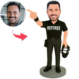 Baseball Schiedsrichter in schwarzem Hemd Benutzerdefinierte Bobbleheads