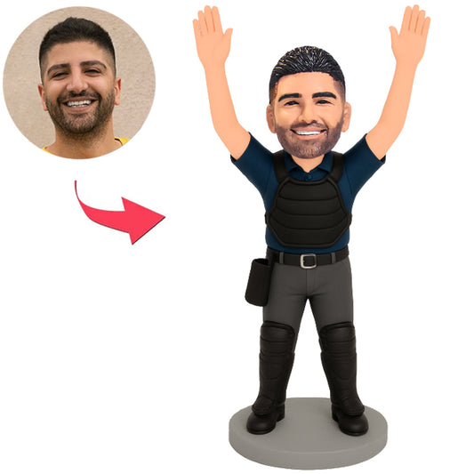 Baseball Schiedsrichter in Schutzausrüstung Benutzerdefinierte Bobbleheads