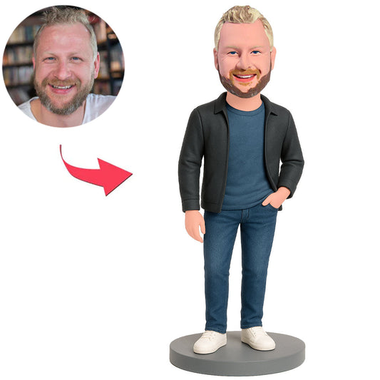 Mann in blauer Jeans Benutzerdefinierte Bobbleheads