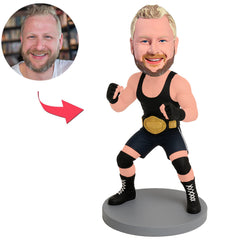 Wrestler mit goldenem Gürtel Benutzerdefinierte Bobbleheads
