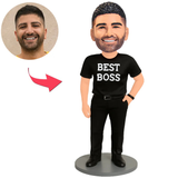 Bester Chef im schwarzen Hemd Benutzerdefinierte Bobbleheads