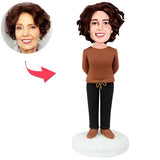 Chefin in stehender Pose Benutzerdefinierte Bobbleheads