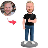 Geschäftsmann mit Daumen hoch Benutzerdefinierte Bobbleheads