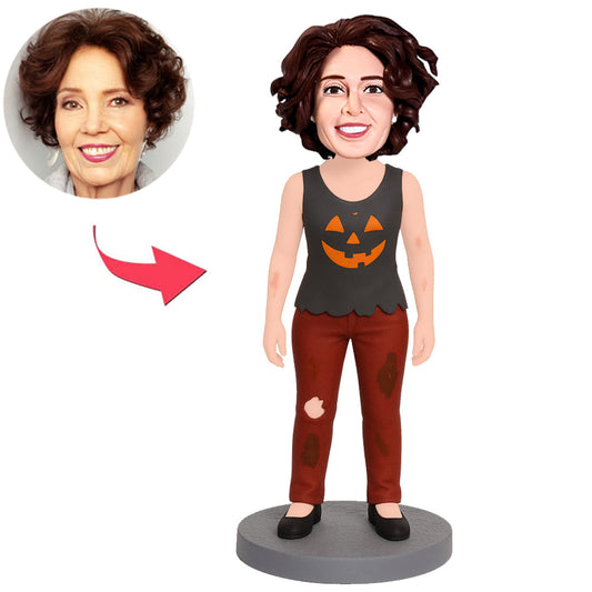 Halloween Dame in blutbefleckter Kleidung Benutzerdefinierte Bobbleheads