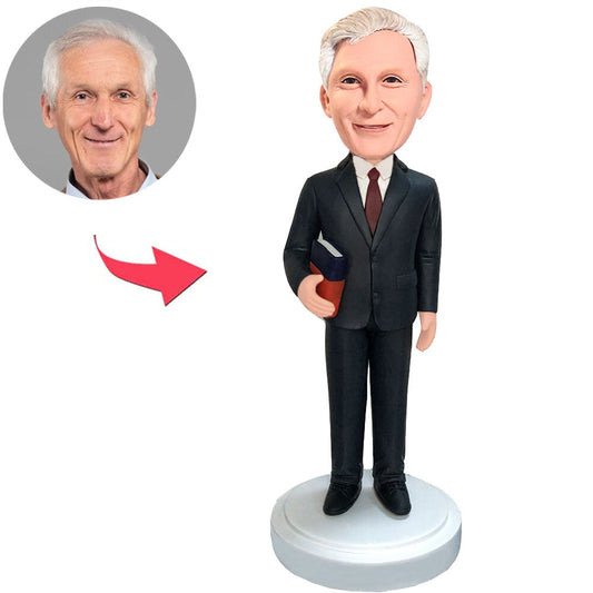 Universitätsprofessor Kundenspezifische Bobbleheads addieren Text