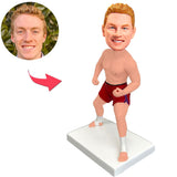 Boxerin Cool Mann Kundenspezifische Bobbleheads addieren Text